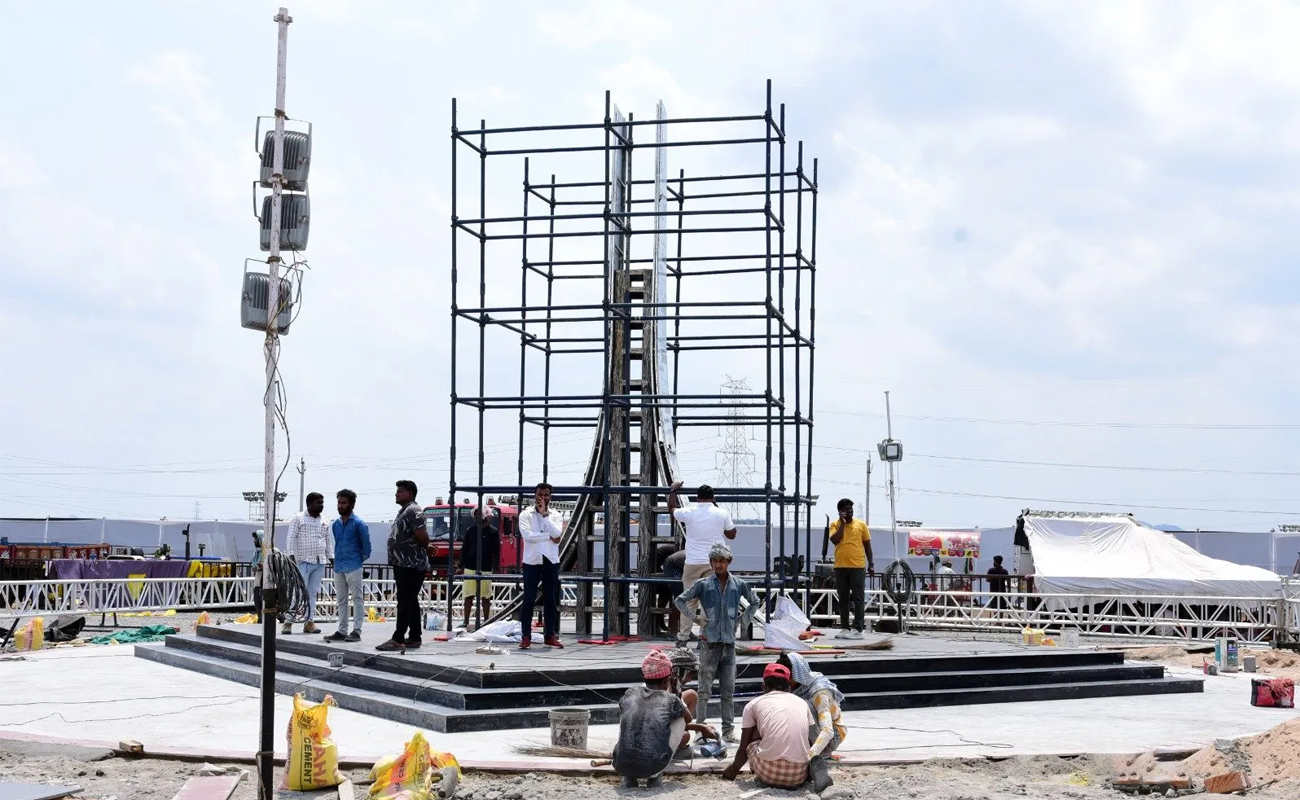Thousands pouring into Amaravati for capital works re-launch
