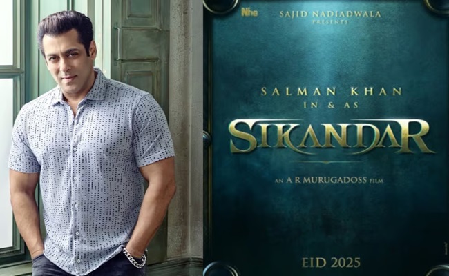 A.R. Murugadoss' 'Sikandar' starring Salman Khan slated for Eid 2025