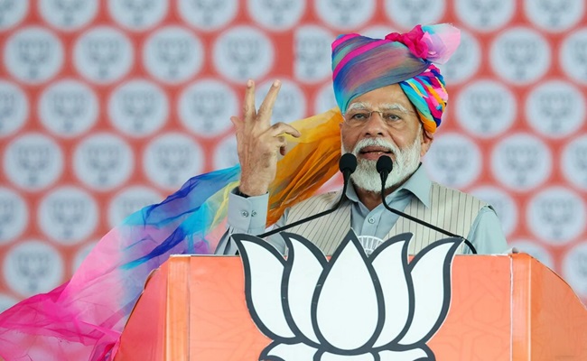 Modi Slams Congress For 'Ram Mandir' Politics