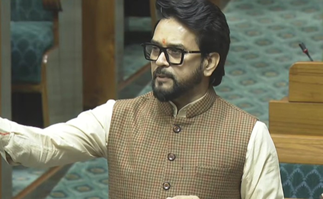 Anurag Thakur accuses Trinamool MP of smoking e-cigarette