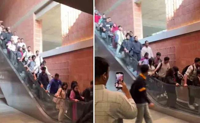 Escalator suddenly speeds up Bangla video goes viral