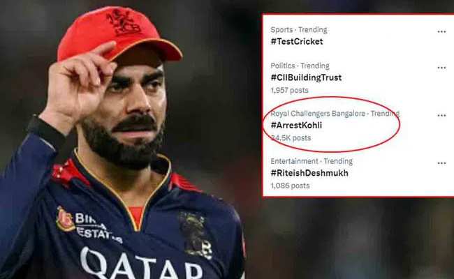 #ArrestKohli Trends on Social Media