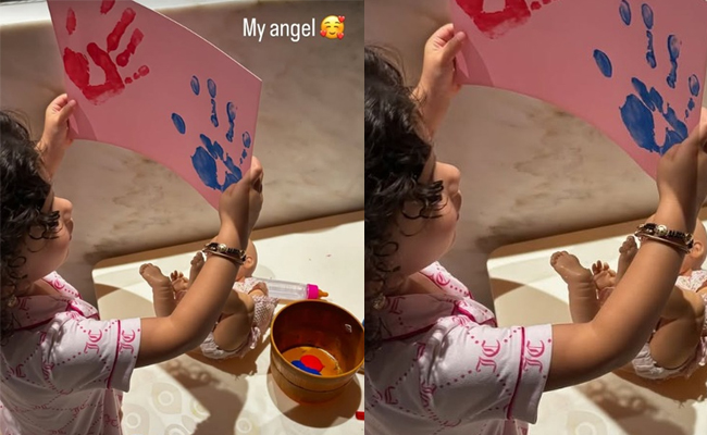 Priyanka Chopra's little one Malti channels her inner artist