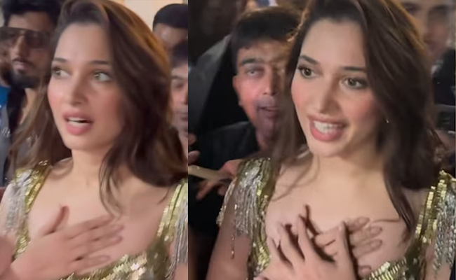 Tamannaah Faces Crowd Without Security