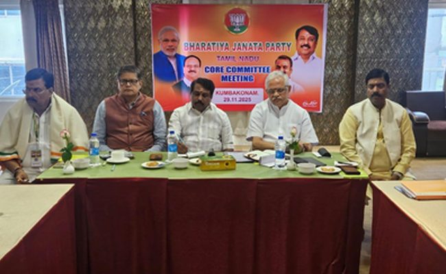 BJP draws roadmap for 2026 TN Assembly polls 