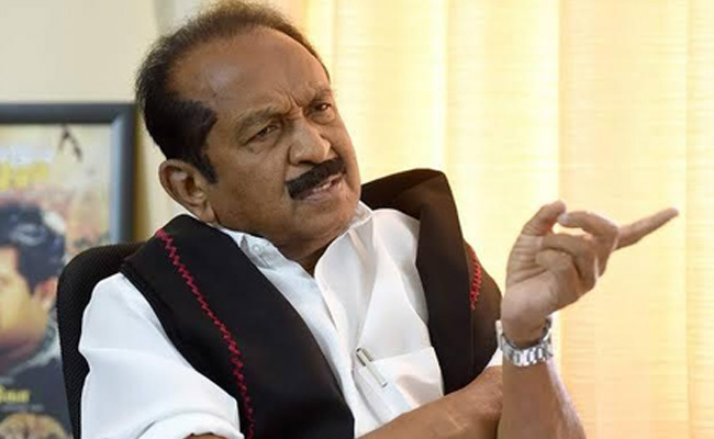 Vaiko warns of economic war, seeks special Parliament session